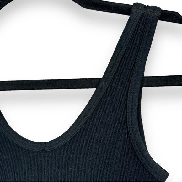 UO Out From Under Drew Seamless Snap-Front Bra Top XS/S  Small Black Ribbed Knit - Picture 6 of 12
